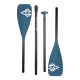 Pagaia a doppia pala in alluminio per SUP Skatinger